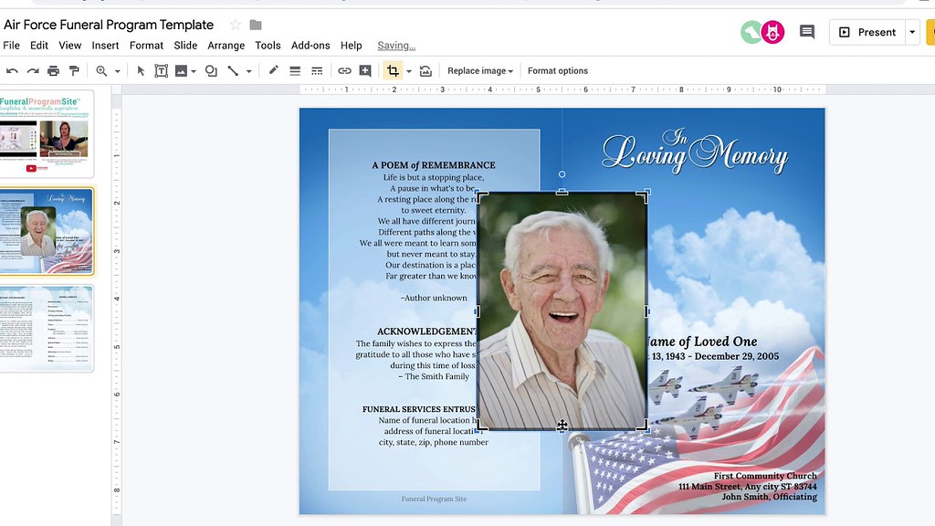 Google Docs Funeral Program Template Free Online Tool Flickr